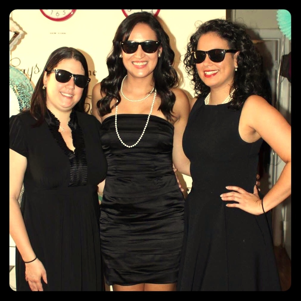 LBD! Fitted strapless cocktail dress.